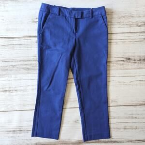 Willi Smith Blue Cropped Blue Trouser Pants sz 6